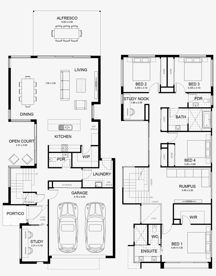 Kirra 305 - Floor Plan, transparent png #2512880