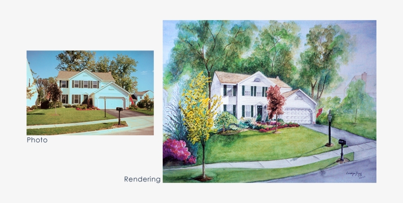 Home Portrait By Loraine King - Painting, transparent png #2513489