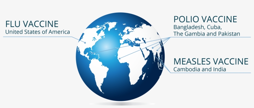Polio Vaccine Injections Without Needles - World Map, transparent png #2513851