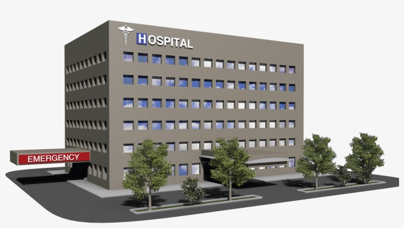Creates Optimal Working Environment - Hospital Building Hospital Clipart, transparent png #2514548