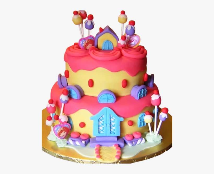 1st Birthday Cake Png - Cartoon Birthday Cakes For Girls, transparent png #2514627