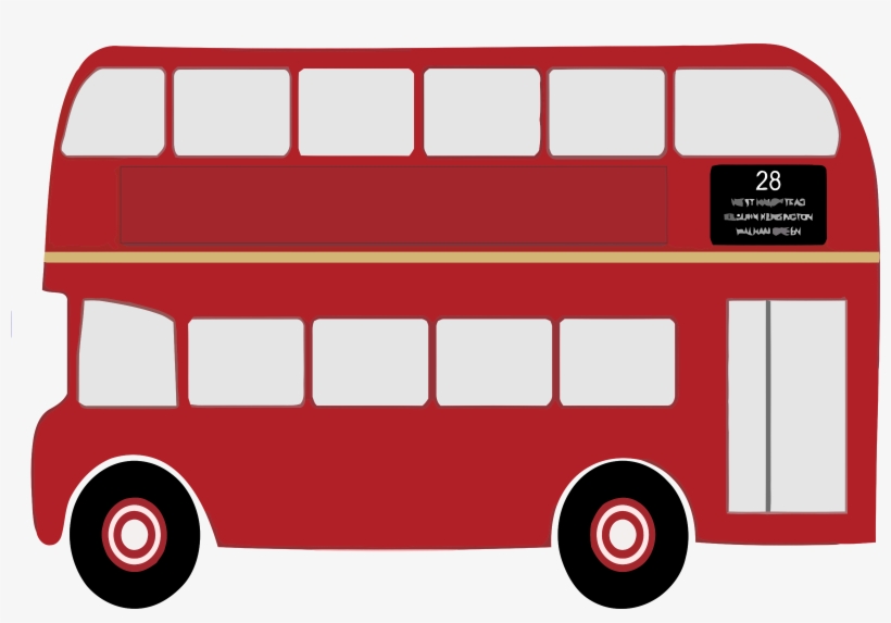 Bus Drawing Double Decker - Double Decker Bus Png, transparent png #2515674