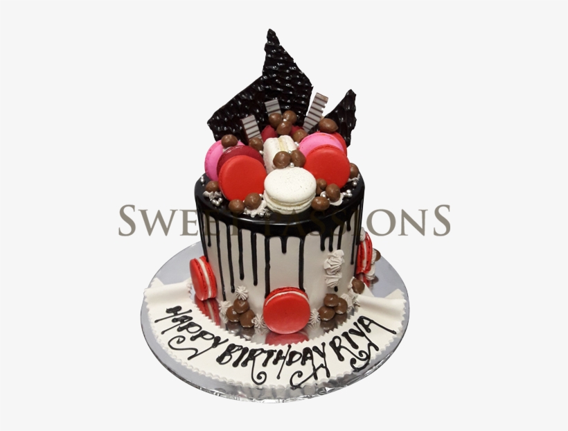 Colorful Macaroon Cake - Birthday Cake, transparent png #2516146