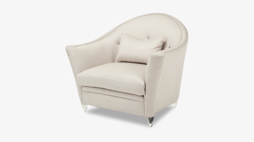 Amini Bel Air Park Chair And A Half Clear - Aico Bel Air Park Chair And A Half By Michael Amini, transparent png #2516440