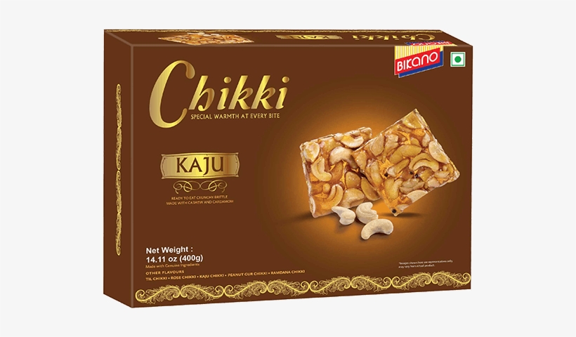 Kaju Cashew Chikki Made Of Gur Traditional Indian Candy - Chikki, transparent png #2516569