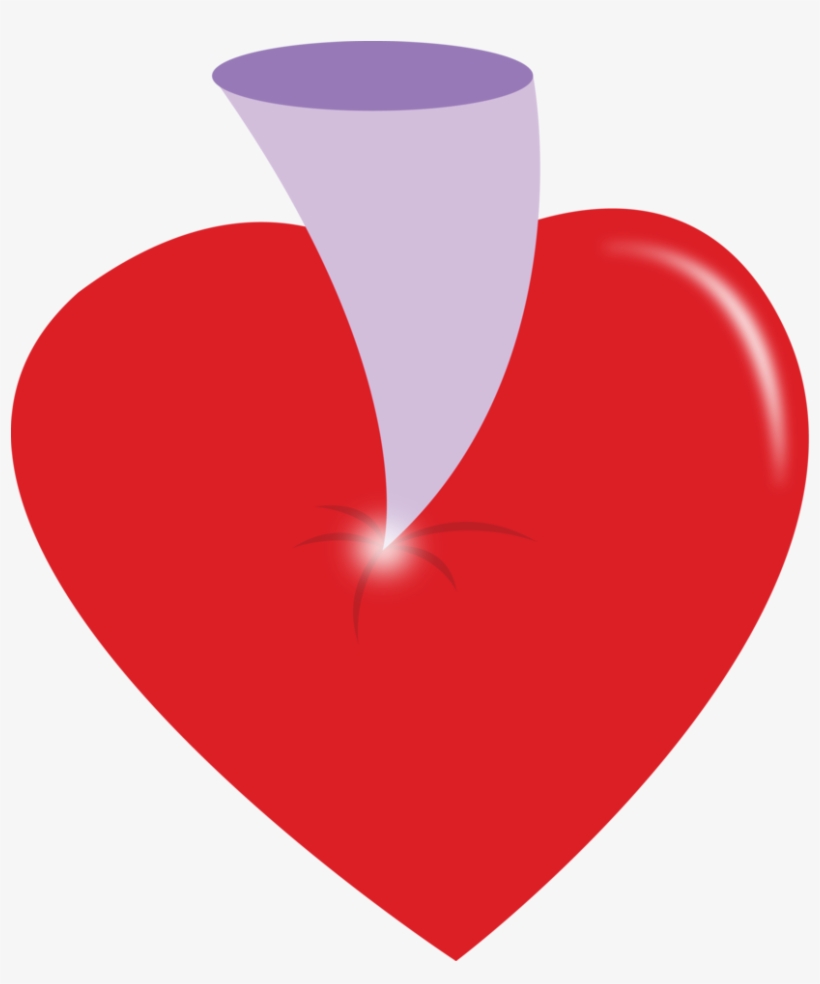 Picture Library Download Heat Clipart Trail Heart - Mlp Bite Cutie Mark, transparent png #2516616