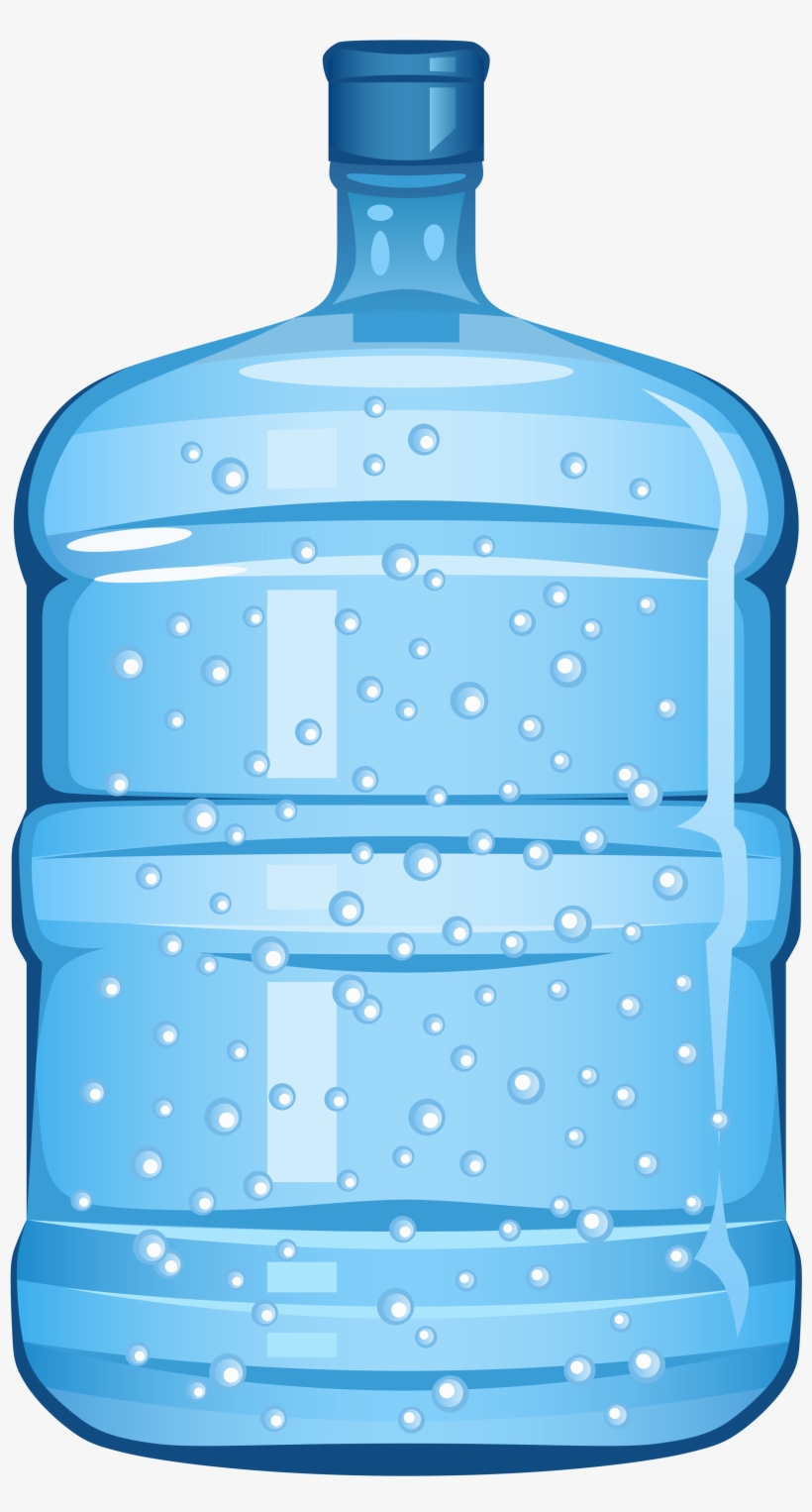 Carbonated Water Glass Jug Royalty - Galão De Agua Vetorizado, transparent png #2517857