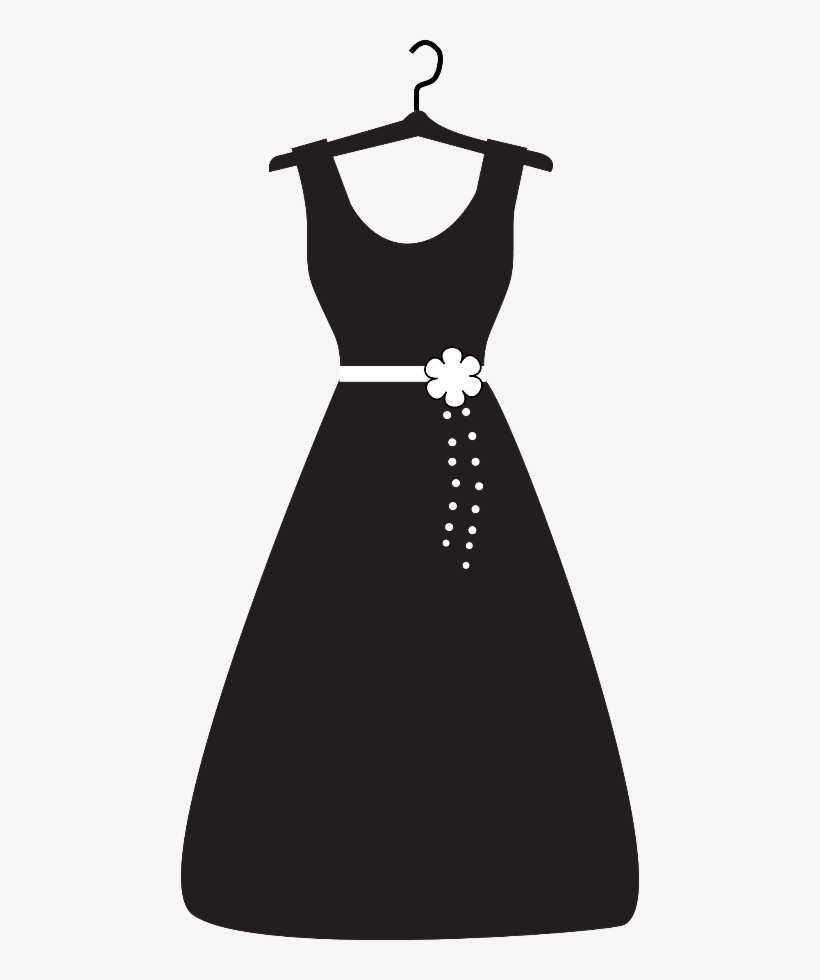 Costura E Roupas Riblackandreddress - Dress On Hanger Clipart, transparent png #2518487