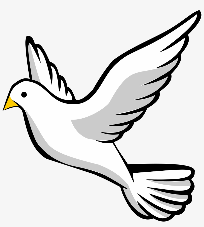 Clip Art Flying Bird - Transparent Background Dove Clipart, transparent png #2518897