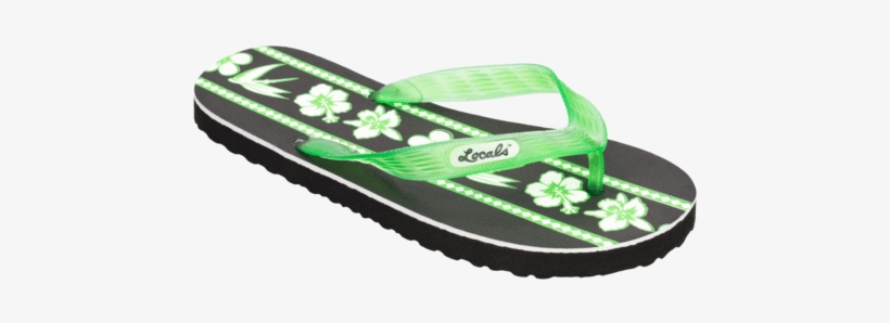 Sold Out Locals Women's Mix Flower Green Slippa - Flip-flops, transparent png #2518994