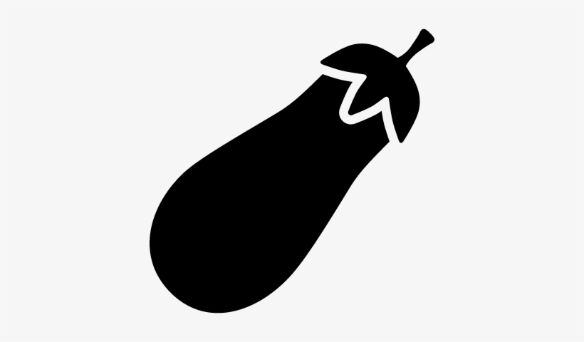 Eggplant Vector - Eggplant Clipart Silhouette, transparent png #2519681