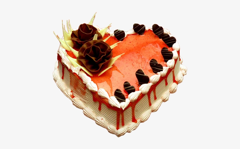 Heart Cake - Cake Heart Png, transparent png #2520088