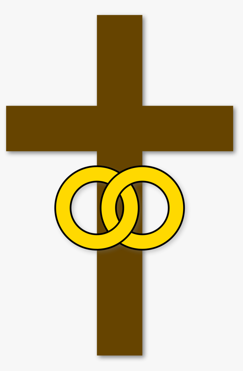 Marriage Cross Christian Symbol - Christian Wedding Icon Png, transparent png #2520648