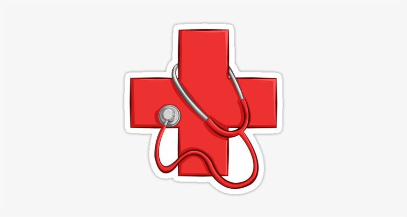 Medic Symbol Medic Sticker By Anmgoug On Redbubble - Doctor Symbol Cartoon, transparent png #2520651