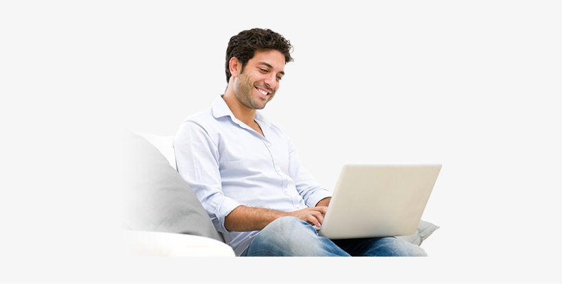 Laptop With Man Png - Man With Laptop Png, transparent png #2520860