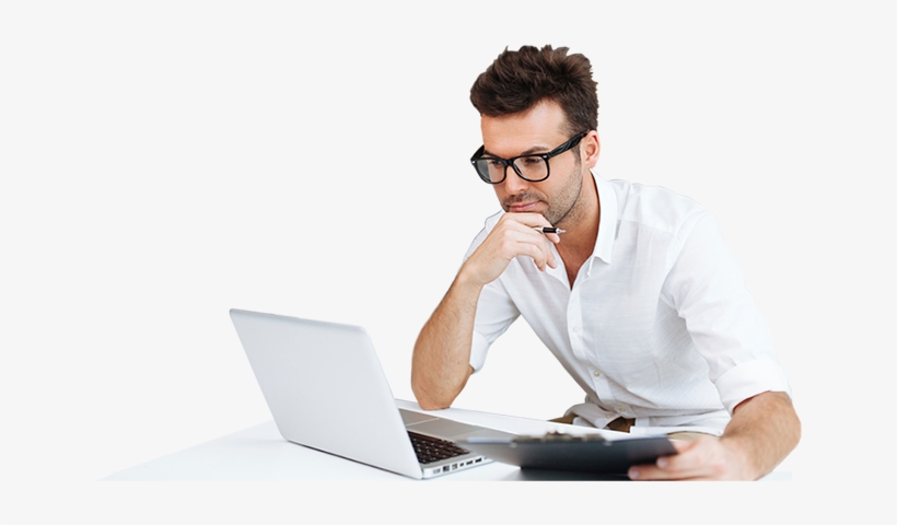 Man With Laptop Png, transparent png #2520935