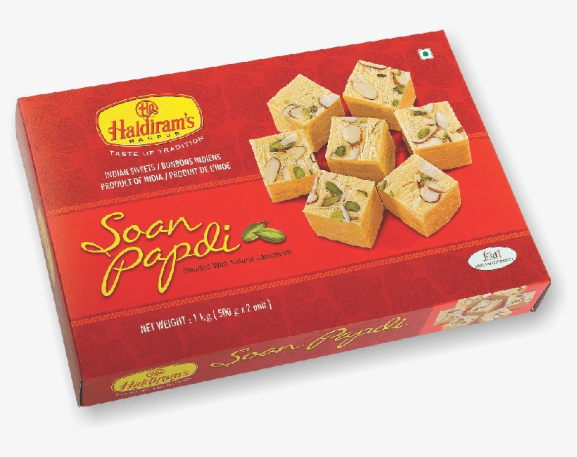 Soan Papdi - Haldiram Soan Papdi 1kg, transparent png #2521548