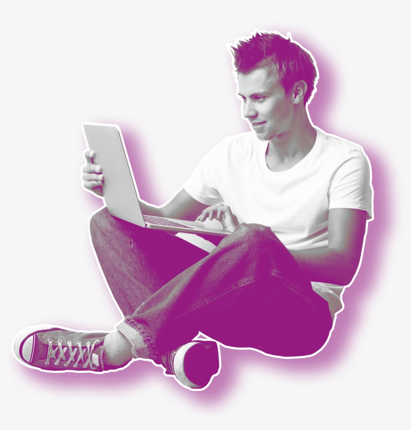 Man Enjoying Laptop Insurance - Insurance, transparent png #2521595