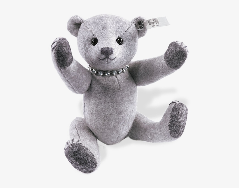 Steiff Bear - Steiff Grey Teddy Bear, transparent png #2521598