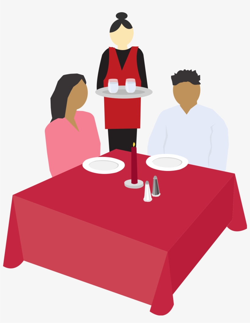 Open - Clipart Png People Eating At Table, transparent png #2523039
