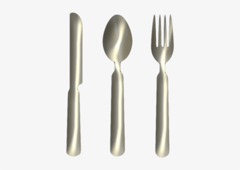 Knife Fork Spoon Silver Png Clipart By Clipartcotttage - Silver Spoon Fork And Knife, transparent png #2523308