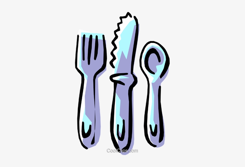 Knife, Fork, And Spoon Royalty Free Vector Clip Art - Meals And Memories: A Cookbook/memoir: Odyssey Project, transparent png #2523481