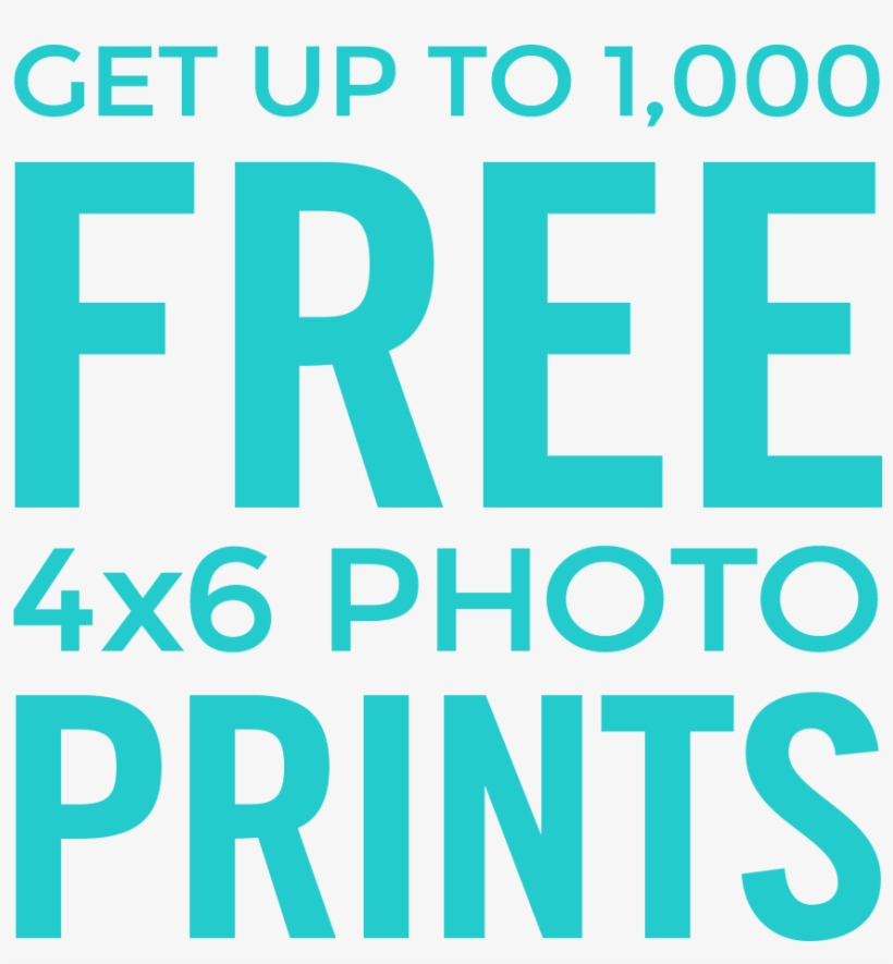Get Up To 1,000 Free 4x6 Photo Prints - Free Prints App, transparent png #2523792