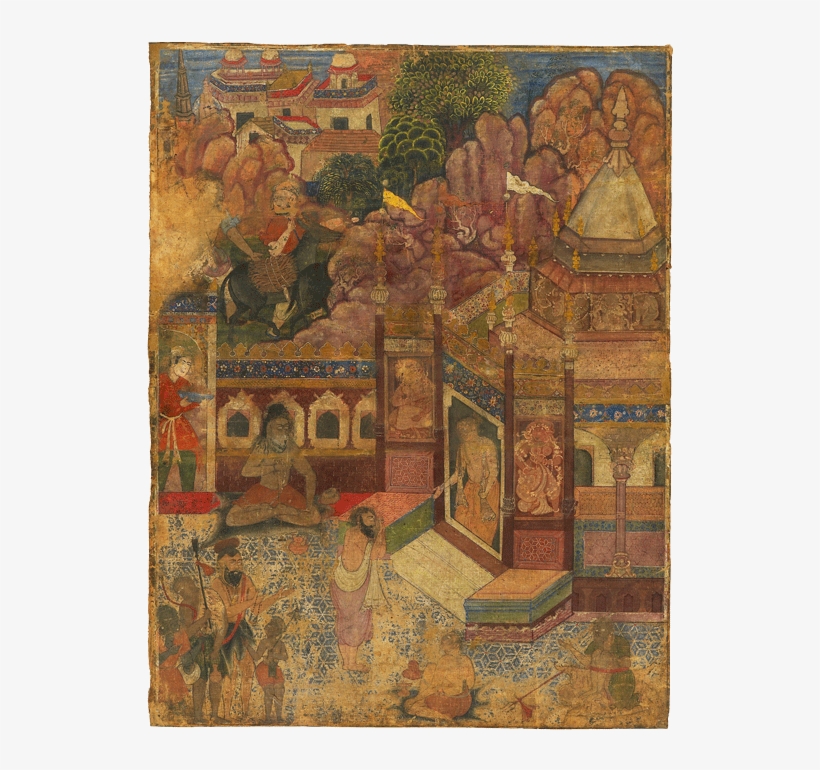 A Supplicant At A Hindu Temple - Painting, transparent png #2523794