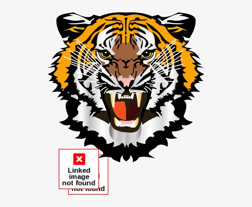 Roaring Tiger Png - Tiger Roar Vector Free, transparent png #2524478