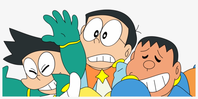 Nobita Suneo And Gyan - Doraemon Nobita Gian Suneo, transparent png #2524604