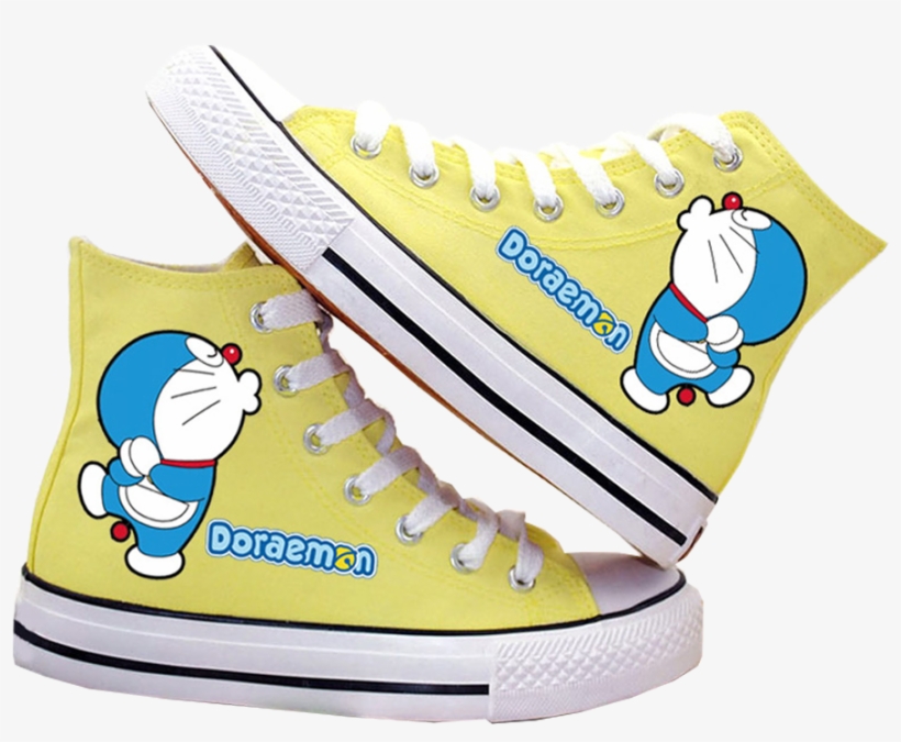Giày Converse Vẽ Tay Bằng Màu Acrylic Rất Bền, Đi Mưa - Doraemon Doraemon Cat Fashion Hand Painted Cosplay, transparent png #2524692