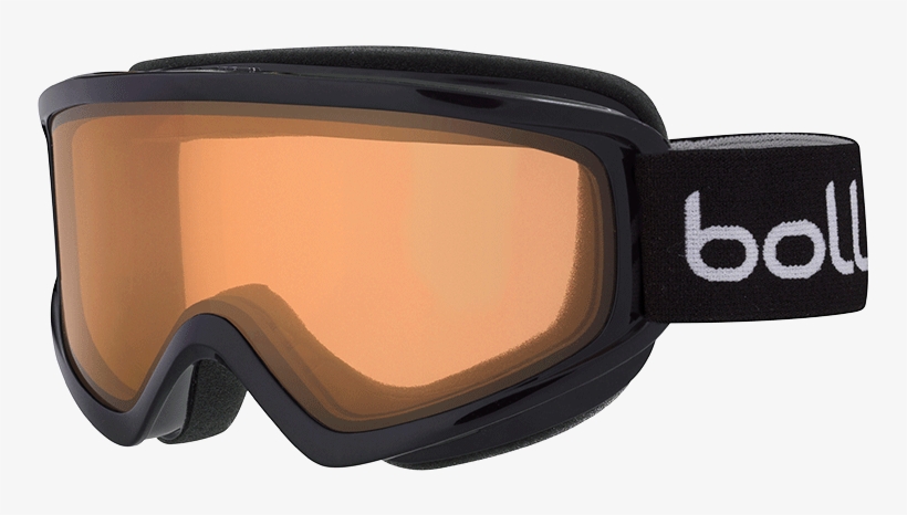 Bolle Freeze - Bolle Freeze Ski Goggle Shiny Black/lemon, transparent png #2524715