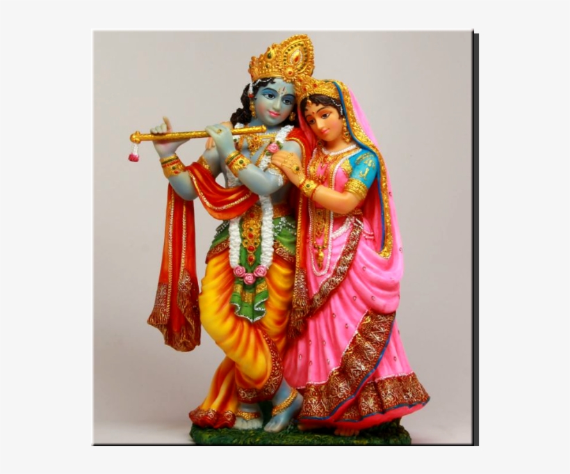 Миниатюра Индийские Божества - Radha Krishna Statue In Marble, transparent png #2525004