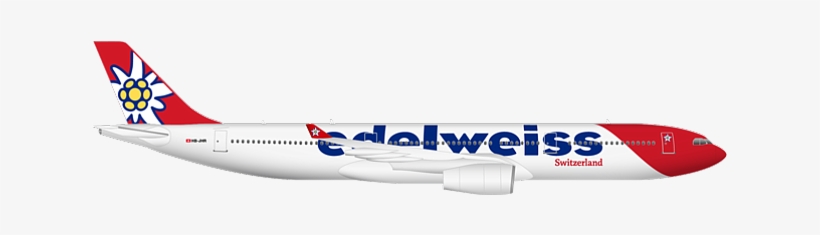 Photo Courtesy Of Edelweiss Air - Edelweiss Air A330 New, transparent png #2525200