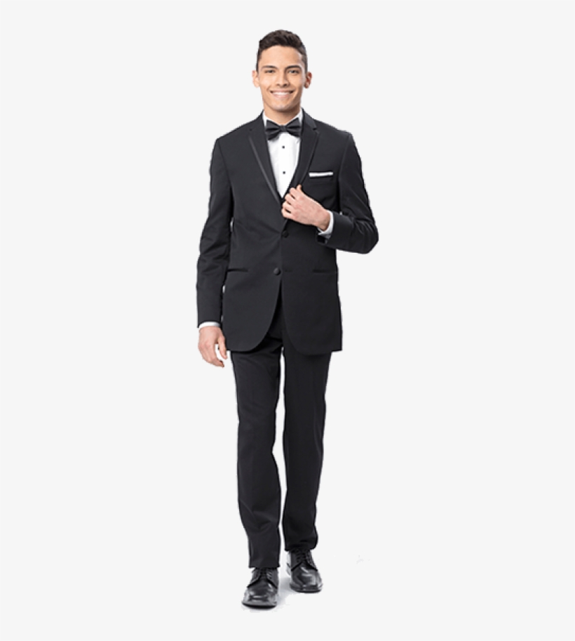 Guy In Suit Png Library - Men's Business Suit Black Jacket And Trousers, transparent png #2525956