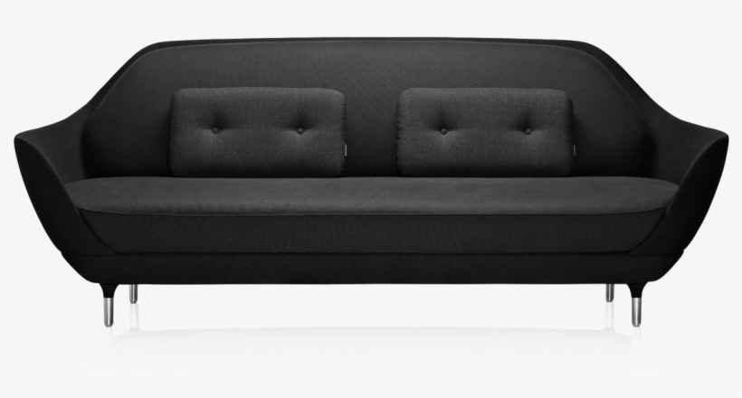 Black Sofa Png Free Download - Fritz Hansen Favn Straight Sofa - L 221 Cm. Black, transparent png #2526328