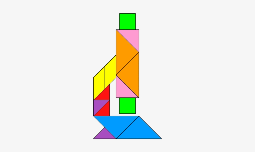 Clipart Info - Tangram Microscope, transparent png #2526419