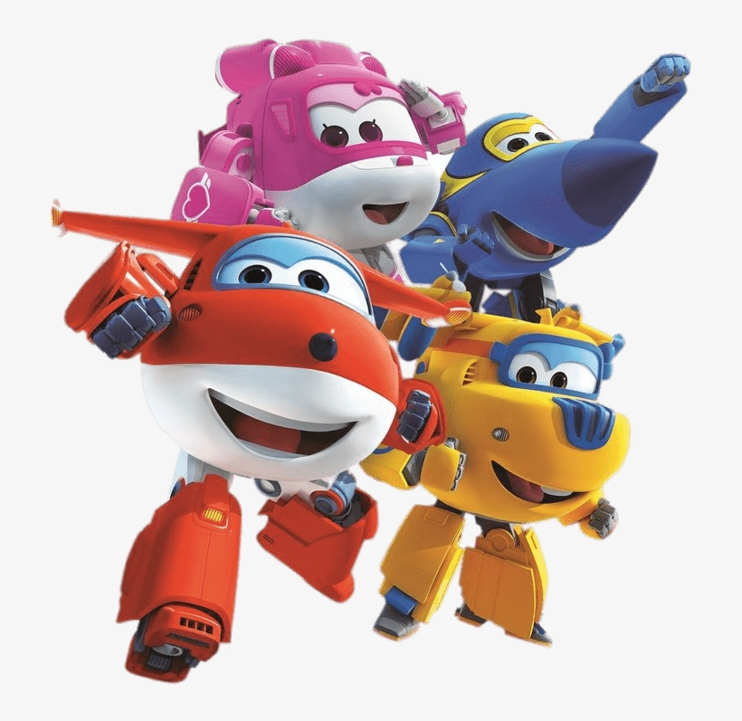 Download - Super Wings - Plush Toy Jerome Colour Plane Blue 8"/22cm, transparent png #2526615