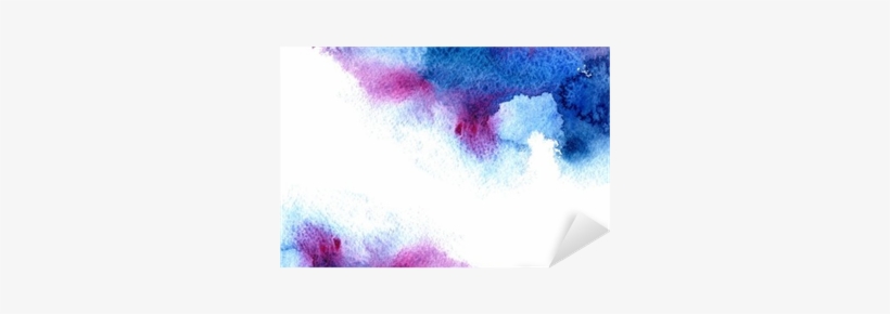 Abstract Blue And Violet Watery Frame - Blue, transparent png #2527034