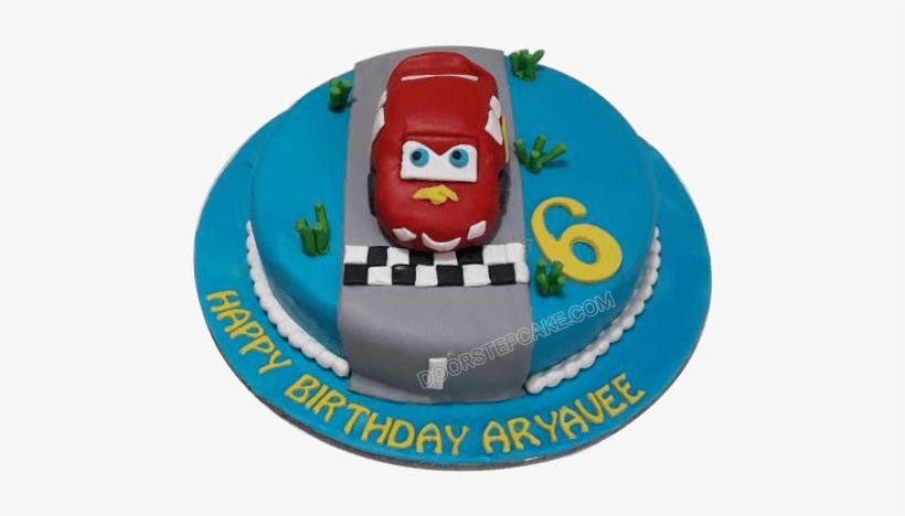 Lightning Mcqueen Cake - Faridabad Cake Delivery, transparent png #2527339