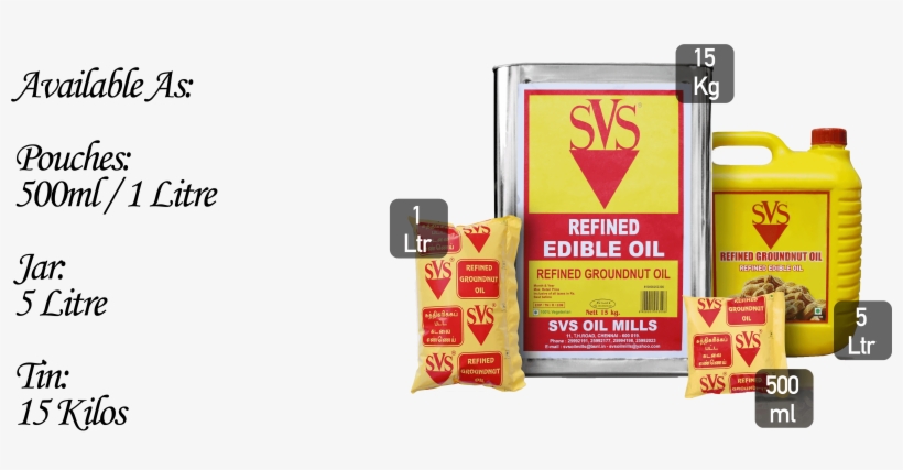 At Svs Oil Mills, We Specialize In Processing Groundnut - Svs Oil, transparent png #2527815