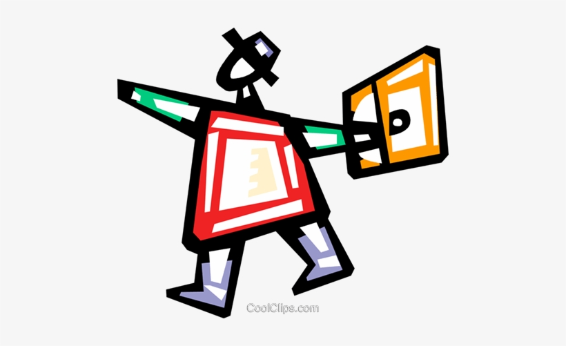 Happy Businessman Walking To Work Royalty Free Vector, transparent png #2528190