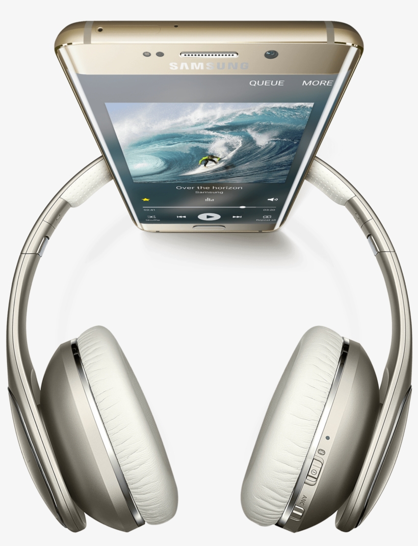 Top Down View Of Gold Platinum Galaxy S6 Edge Plus, transparent png #2528728