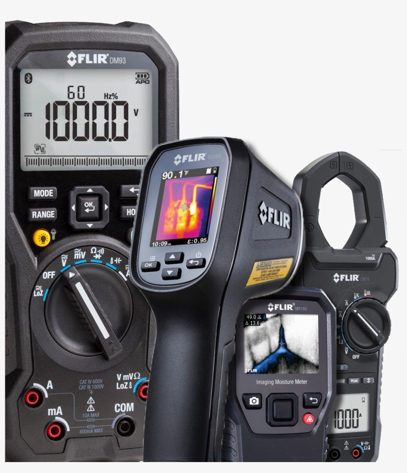 Flir-items - Flir Mr160 Moisture Meter With Built-in Thermal Imager, transparent png #2530923