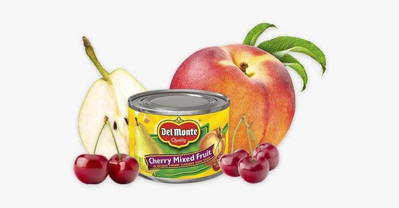 Cherry Mixed Fruit - Del Monte Cherry Mixed Fruit In Natural Cherry Flavored, transparent png #2531540