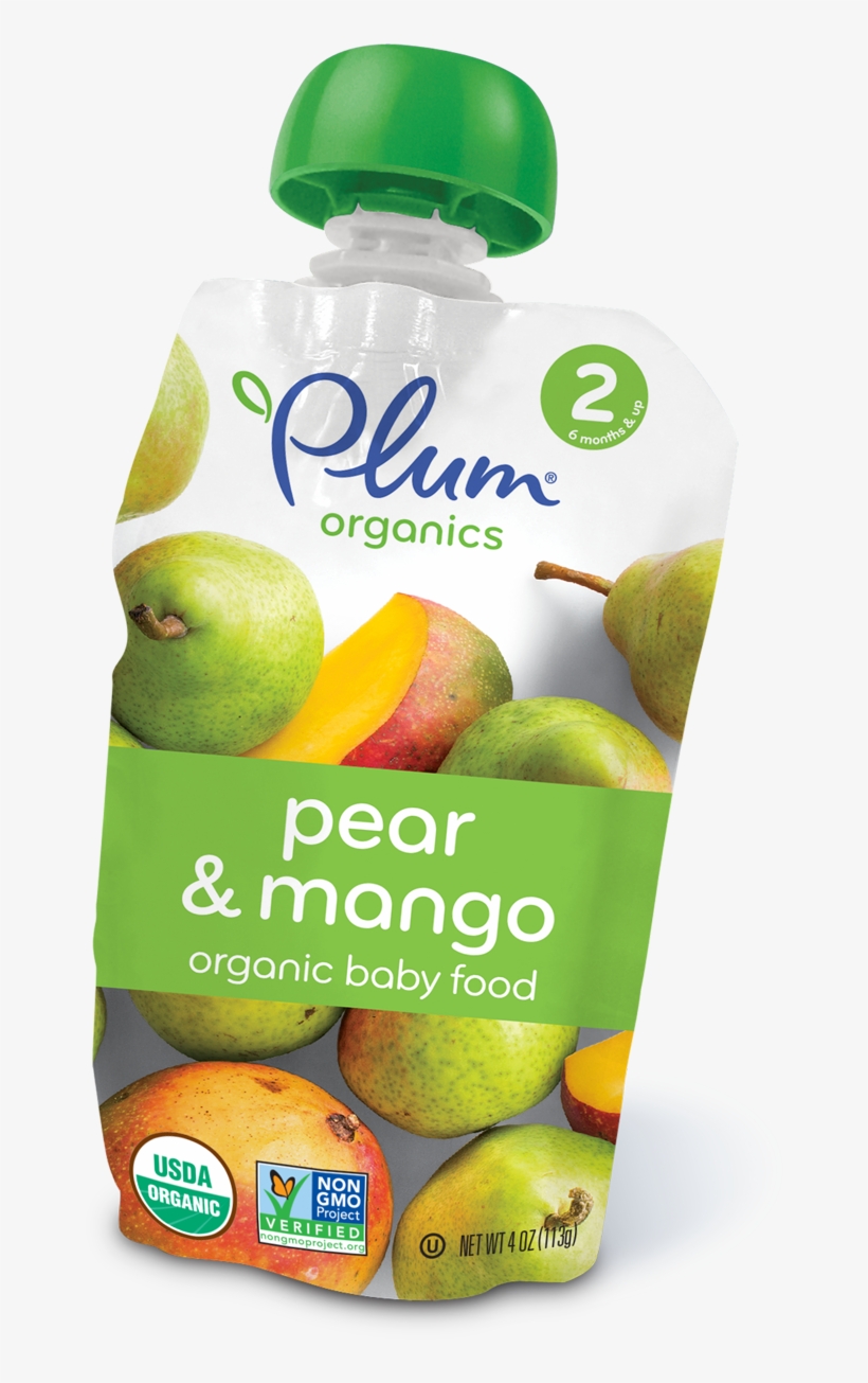 Plum Organics, Organic Baby Food, Green Bean, Pear, transparent png #2531555