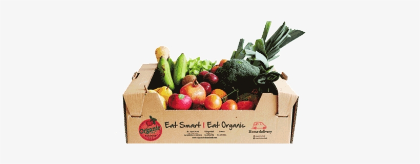 Box Mixed Fruit And Vegetable Large - Tangerine, transparent png #2531580