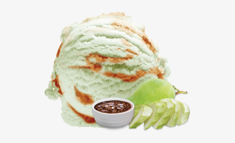Green Mango With Sweet And Sour Dipping Sauce - Gelato, transparent png #2531603