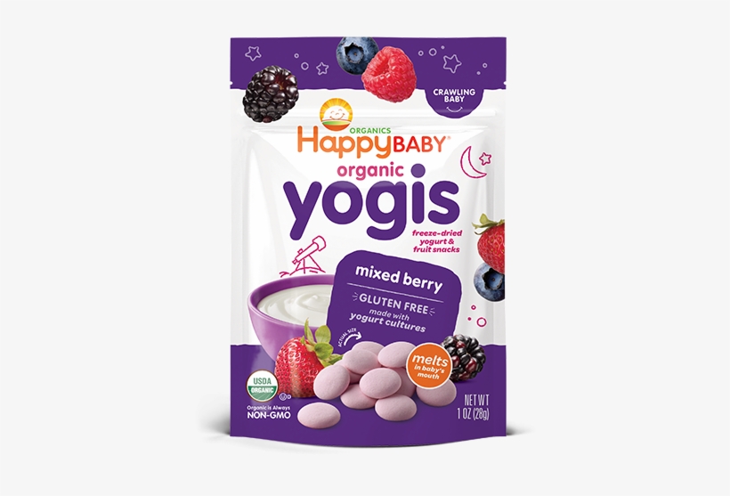 Happy Family Happy Yogis Yogurt Snacks - Strawberry, transparent png #2531799