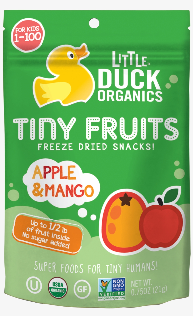 Apple & Mango Tiny Fruits - Little Duck Organics Apple Banana, transparent png #2531826